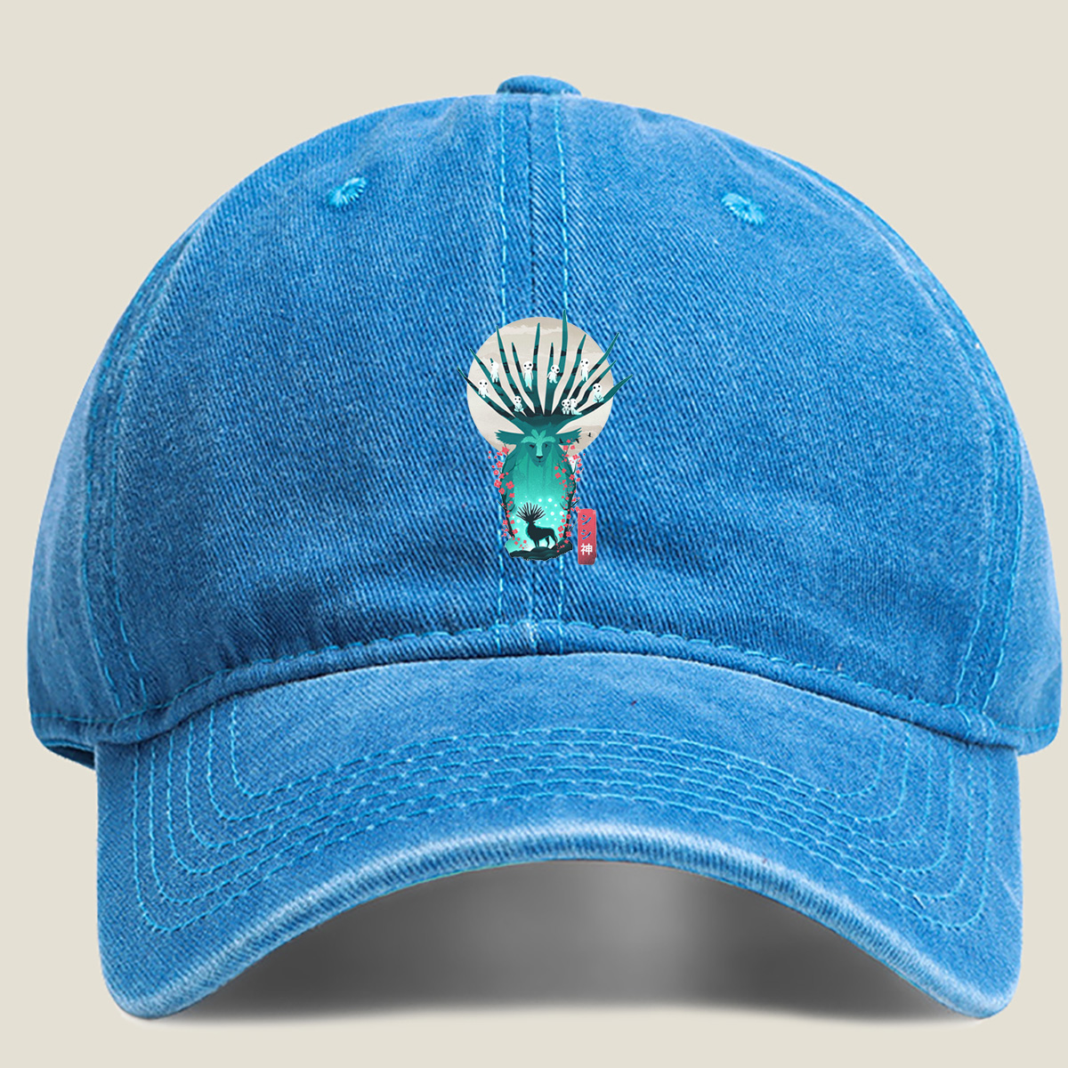 Shishigami: The Spirit of the Deer - Washed Denim - Baseball Cap