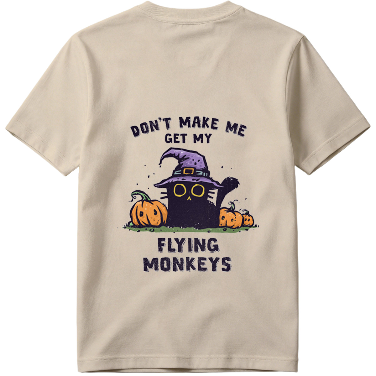 Wicked Witch and Flying Monkeys Halloween Design - Tee