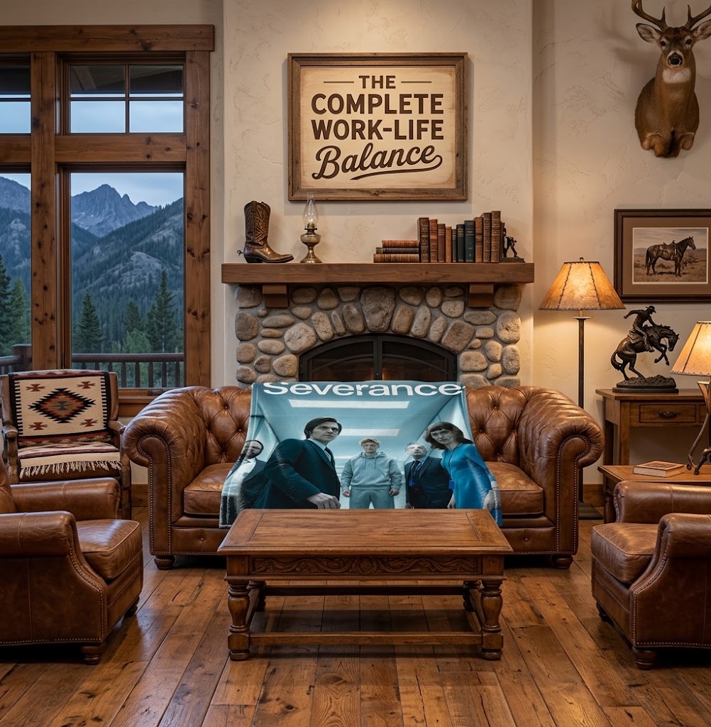 Custom Face Blanket Severance TV Show Flannel Blanket Office-Themed Cozy Throw Gift for Fans and Collectors