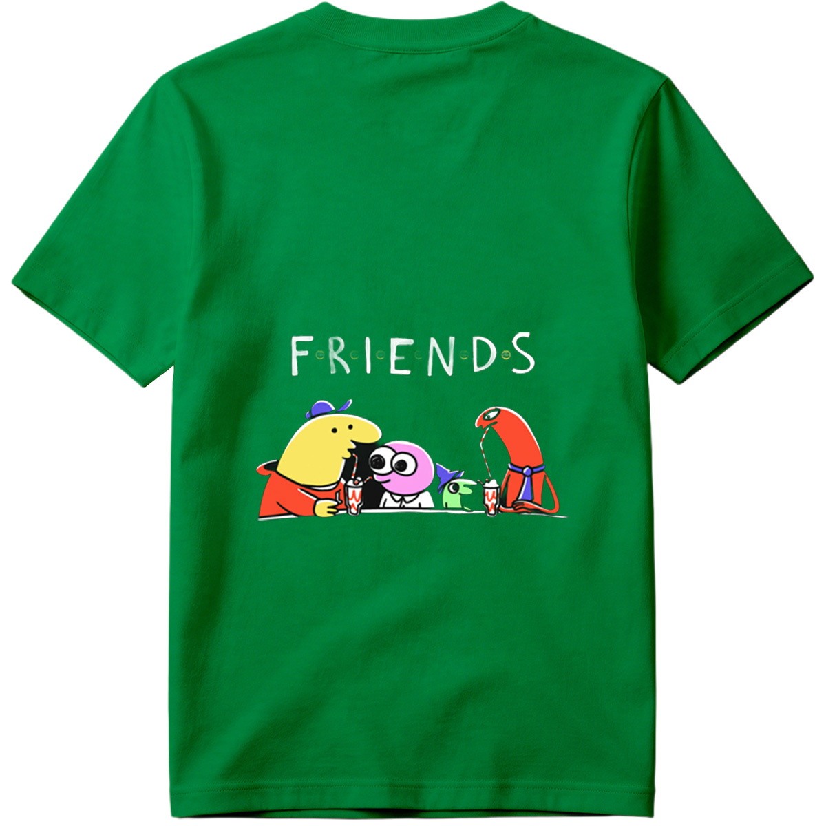 Friends: The Animated Characters Enjoying Drinks Together - Tee