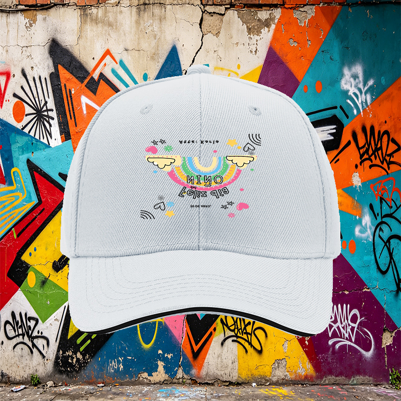 Unisex Classic Sandwich Hat with Rainbow and 