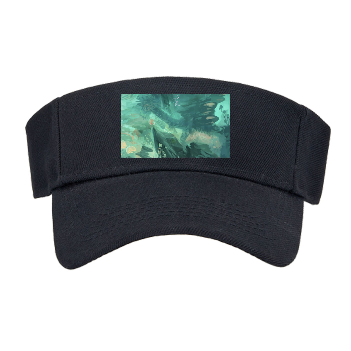 Underwater Scene with Colorful Fish and Coral -  Visor cap