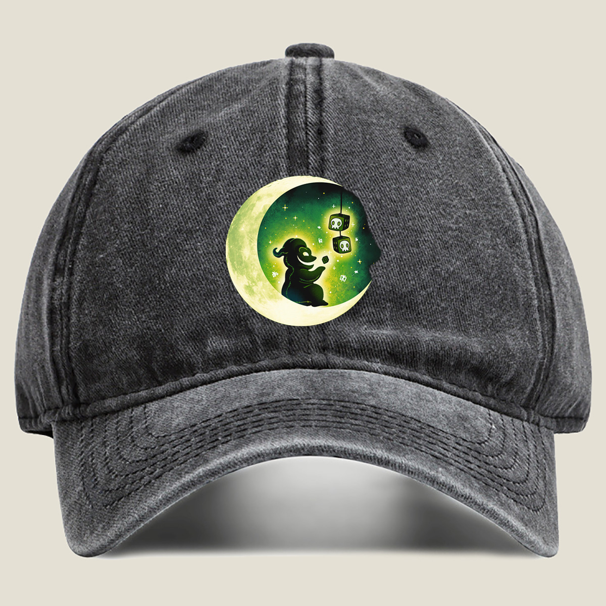 Undertale: Sans and Papyrus on the Moon - Washed Denim - Baseball Cap