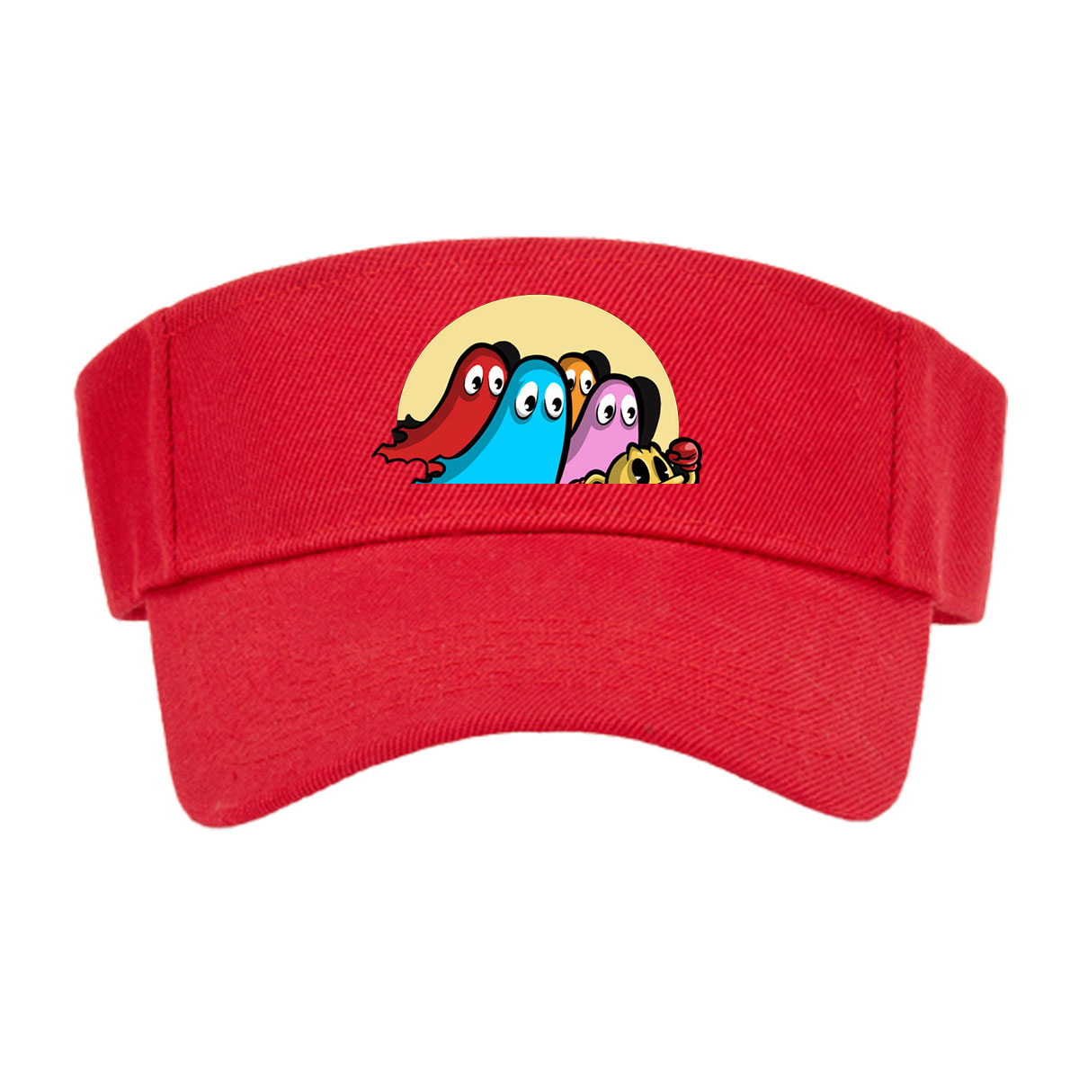 The Adventures of Ghost Gang: Pac-Man and Colorful Ghosts in Action -  Visor cap