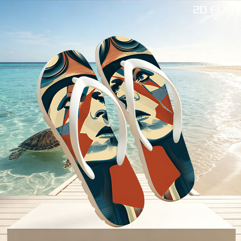 Major Tom: Astronaut in Space Odyssey -  flip-flops