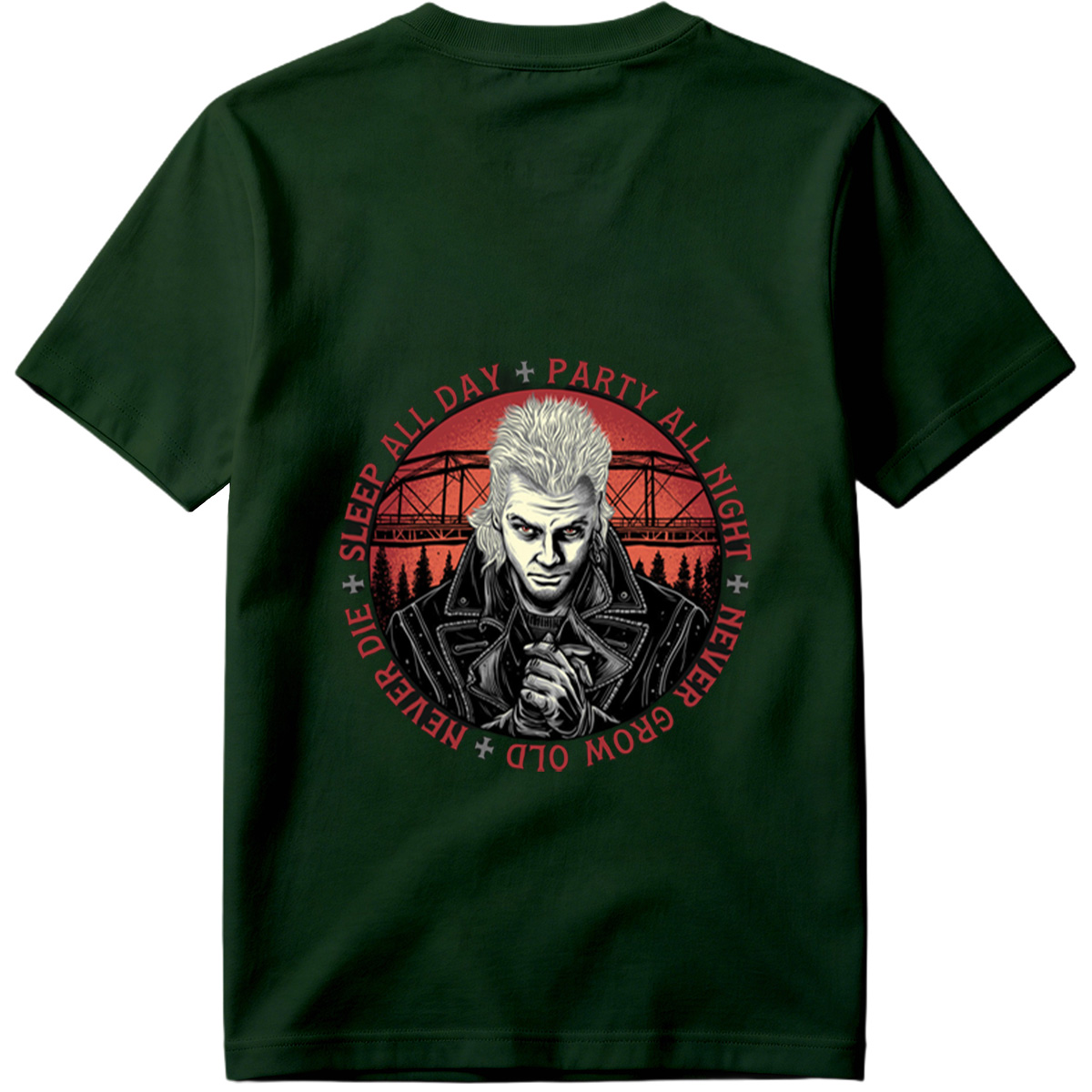 Johnny Silverhand: Sleep All Day, Party All Night, Never Grow Old, Never Die - Tee