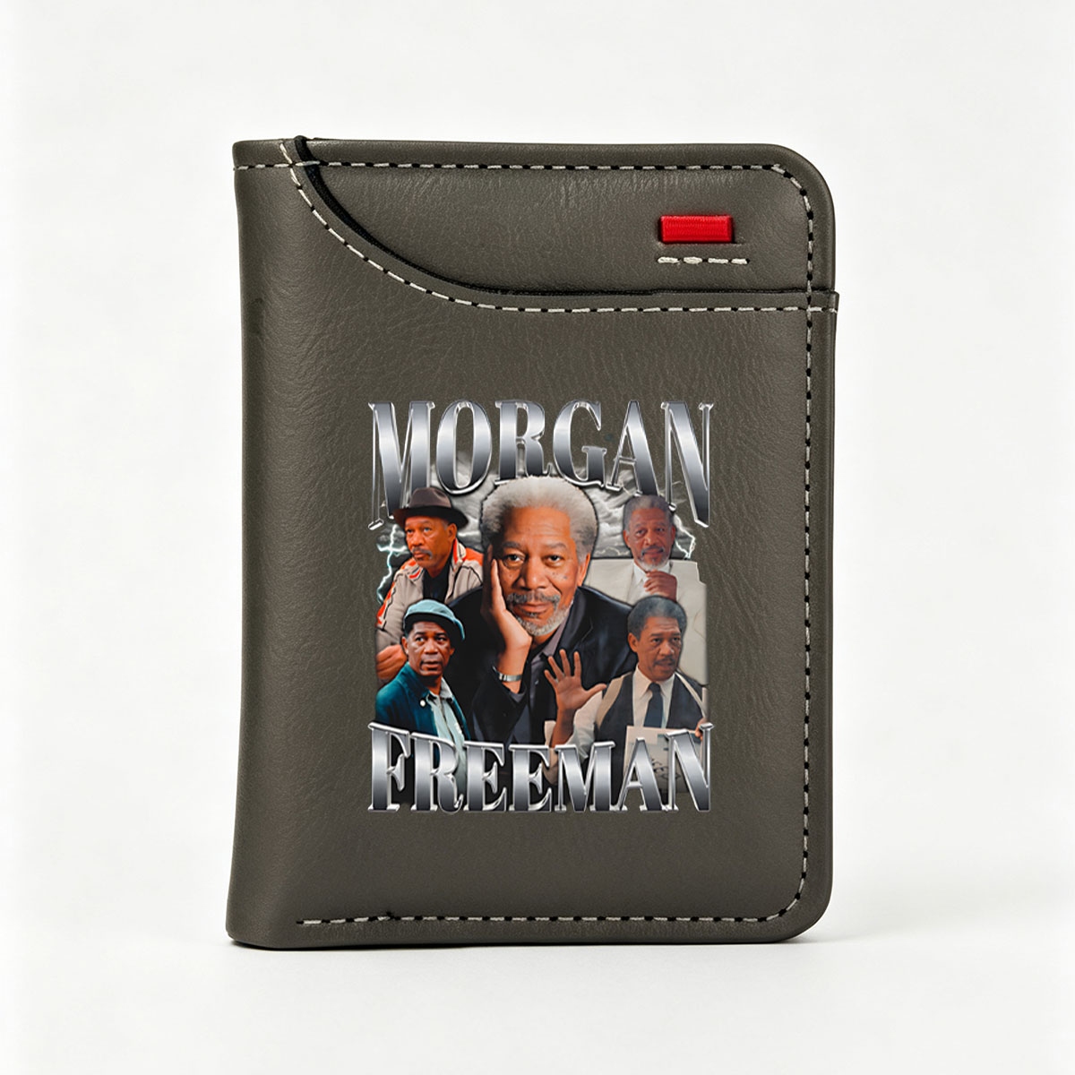 Morgan Freeman: Iconic Roles and Portraits - Vertical Style Wallet
