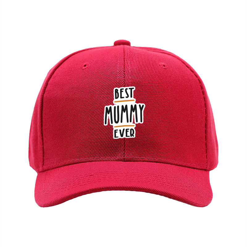 1pc New Baseball Cap Best Mummy Ever Print Unisex Adjustable Hat for Outdoor Activities Adults and Families Casual Wear Fashion Accessory