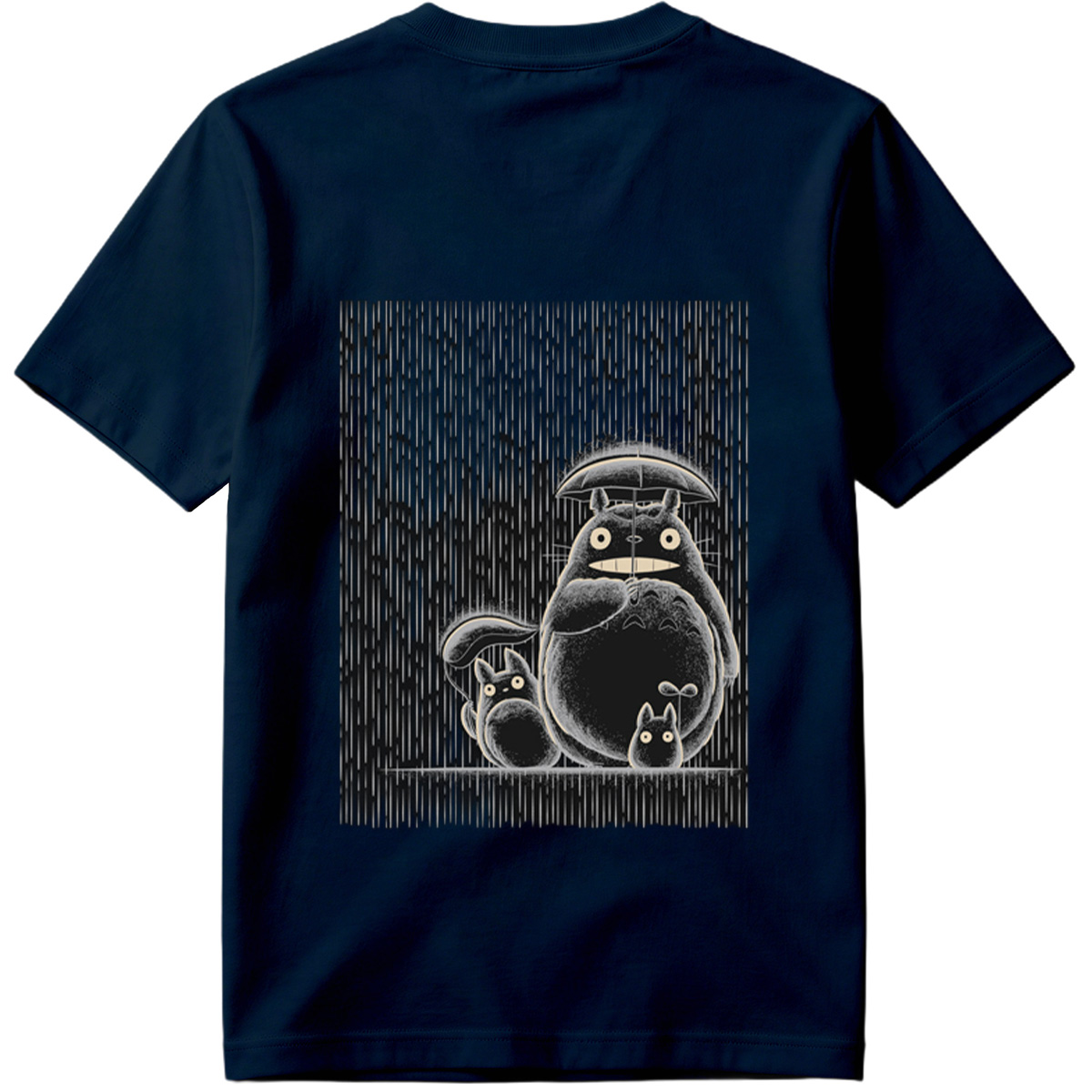 Totoro and Friends in the Rain - Tee