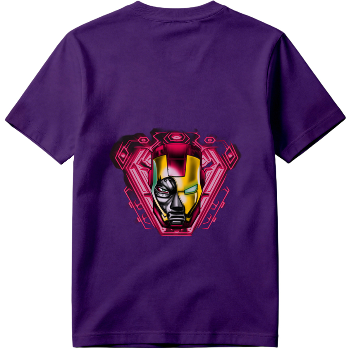 Iron Man and Black Panther Fusion Helmet Design - Tee