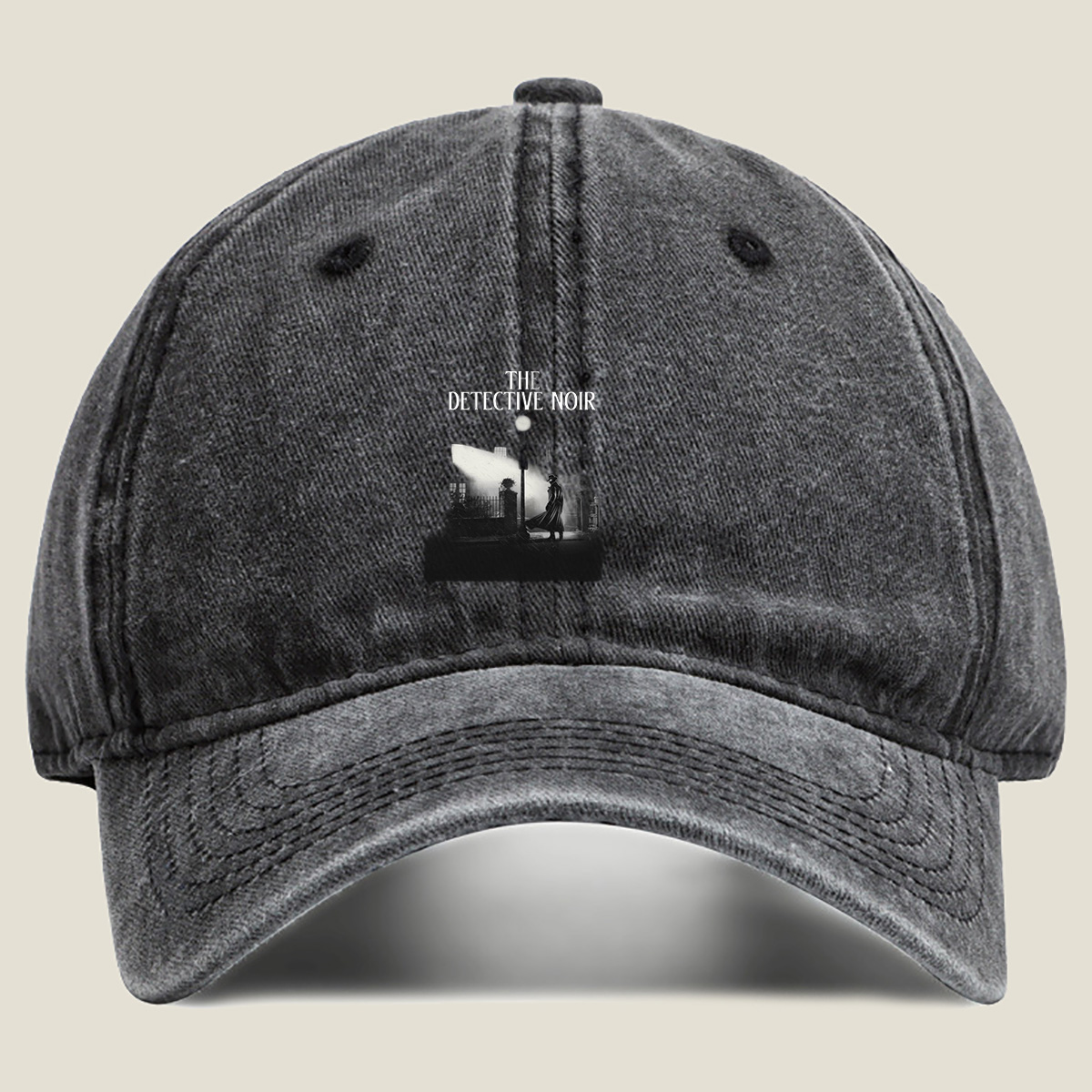 The Detective Noir - Washed Denim - Baseball Cap