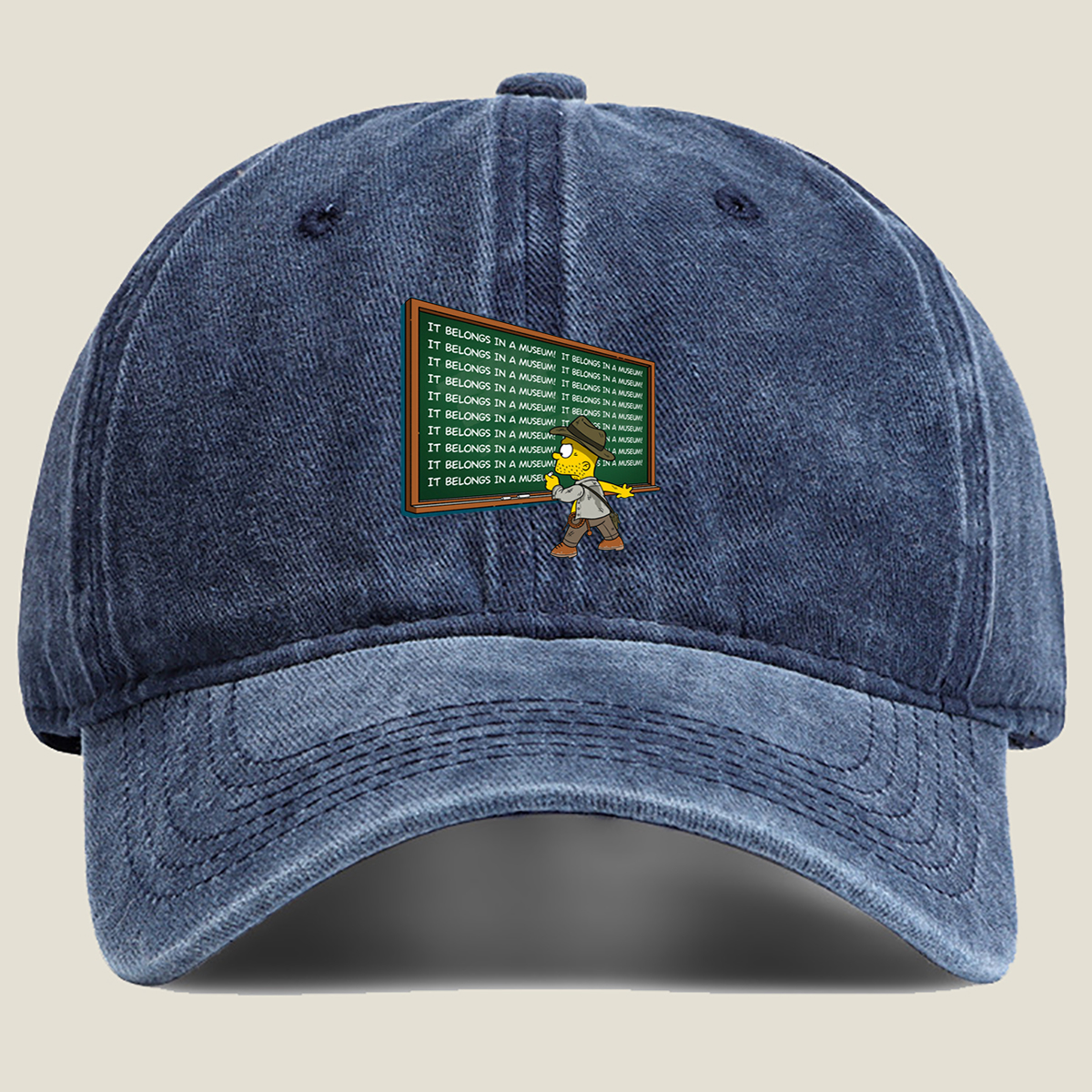 Homer Simpson Museum Maniac - Washed Denim - Baseball Cap