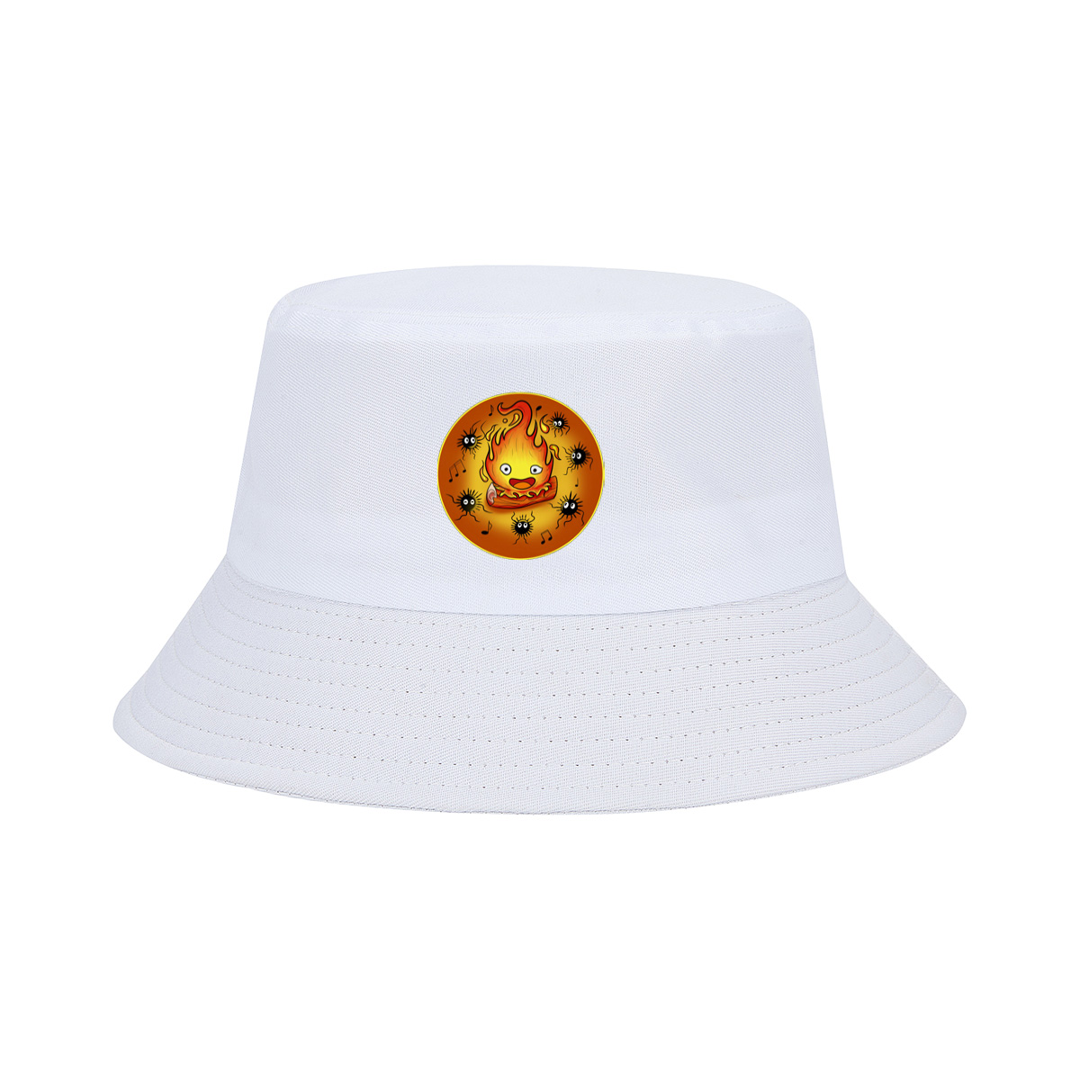 Flame Character with Spiders and Music Notes - Fisherman's Hat