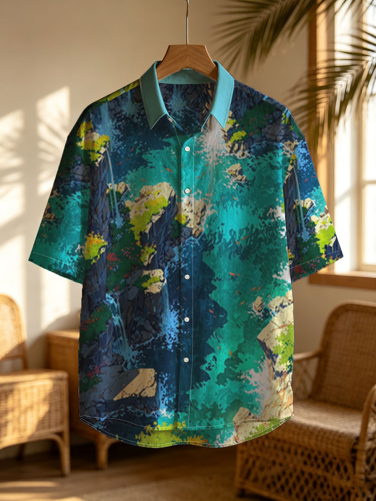 Crystal Clear Waterfalls in a Lush Canyon -  Shirt
