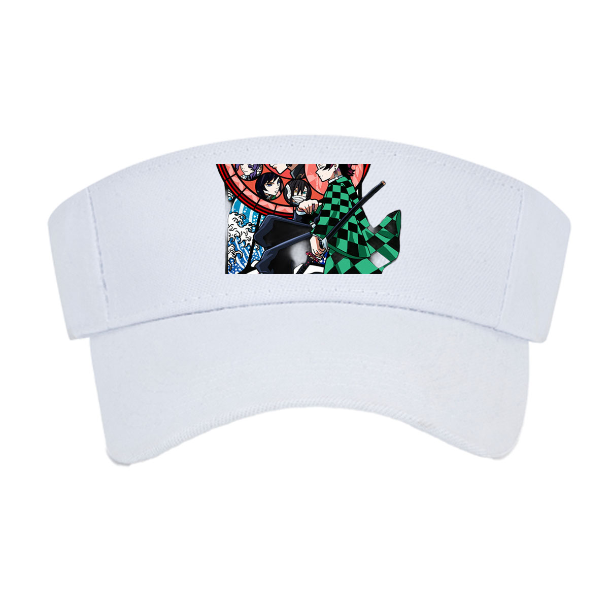 Demon Slayer: Tanjiro, Nezuko, Zenitsu, Inosuke, and Hashira in Action -  Visor cap