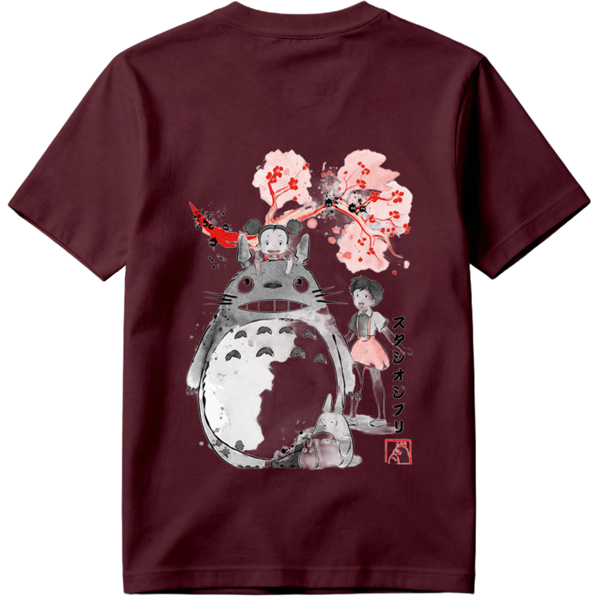 Totoro, Mei, and Satsuki from Studio Ghibli - Tee