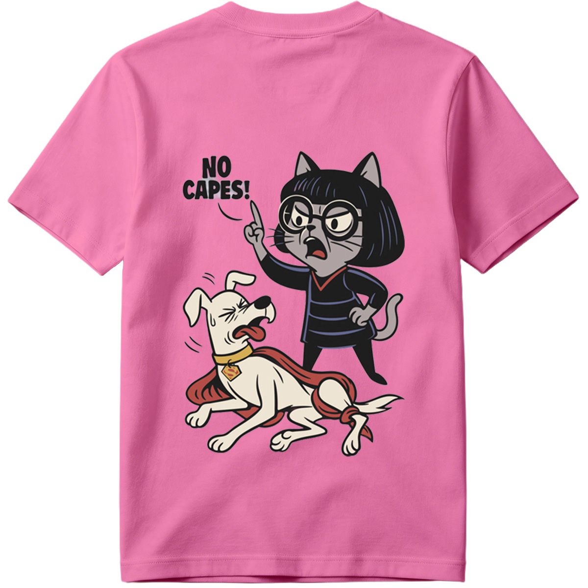Krypto the Superdog and Streaky the Supercat: No Capes! - Tee