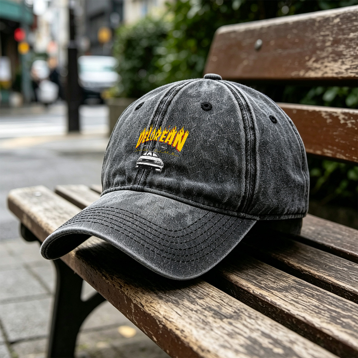 DeLorean: Back to the Future - Washed Denim - Baseball Cap
