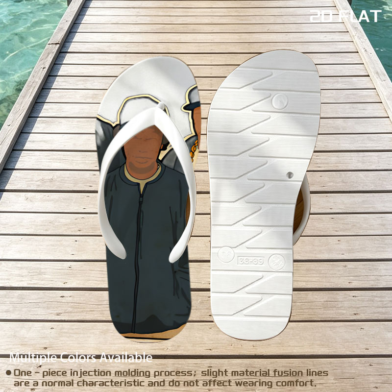 N.W.A. Members in Classic Hip-Hop Attire -  flip-flops