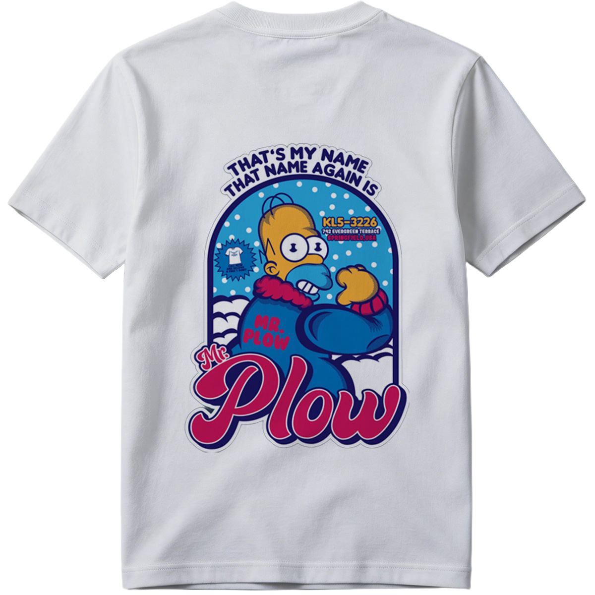 Homer Simpson Mr. Plow Springfield USA - Tee