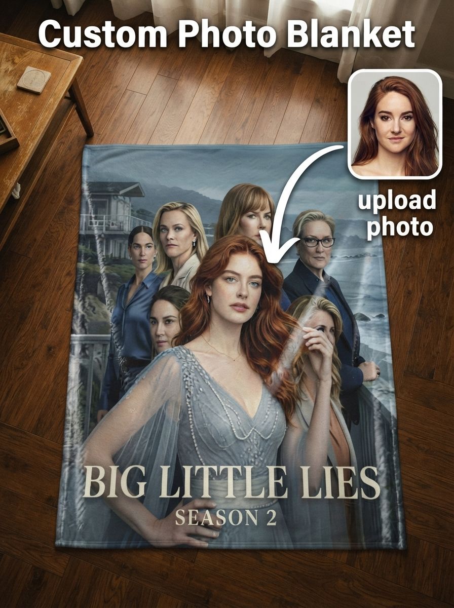 Custom Photo Flannel Fleece Blanket Personalized Face Portrait Bed Throw Cozy Anti-Pilling Velvet Soft Plush Cover