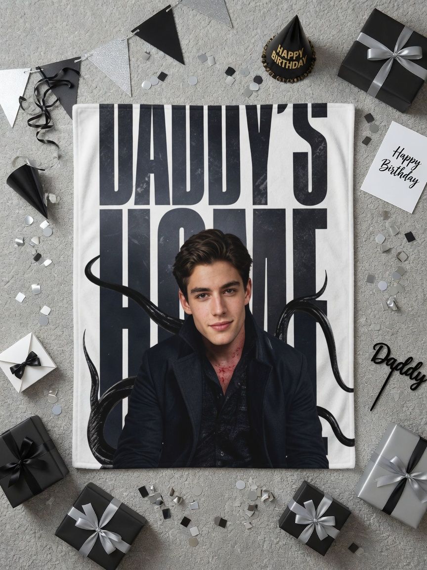 Custom Photo Face Flannel Blanket Personalized Ultra Soft Fleece Throw for Couch Bed Travel Keepsake Gift
