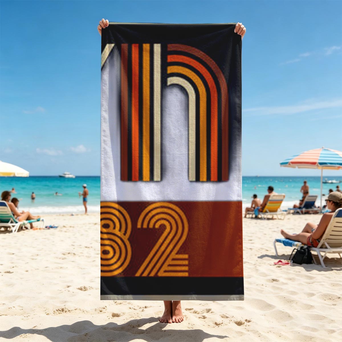 Flynn's Arcade Since 1982 - Tron Inspired Logo - Beach towels