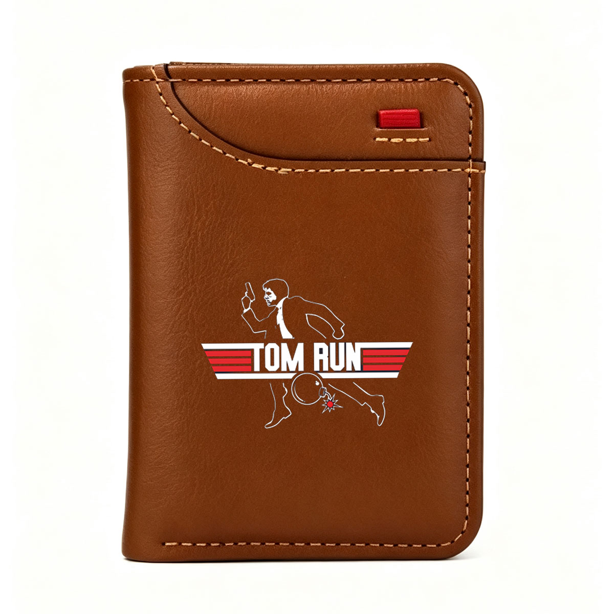 Tom Run: Action Hero with Gun and Bomb - Vertical Style Wallet
