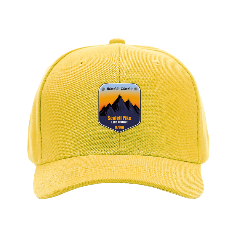 1pc New Baseball Cap with Scafell Pike Mountain Print and 