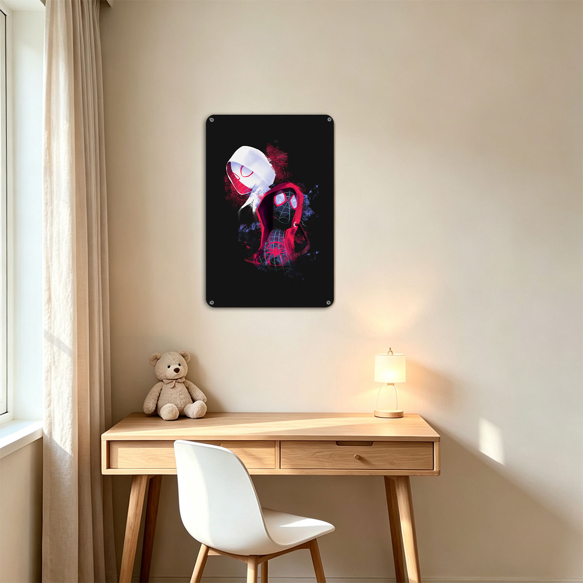 Spider-Man: Into the Spider-Verse - Miles Morales and Gwen Stacy - painting