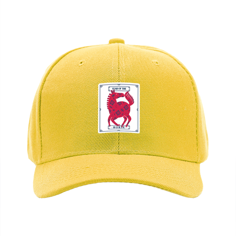 1pc New Baseball Cap Year of the Horse Print Design Unisex Adjustable Hat for Outdoor Activities and Casual Wear Suitable for Adults