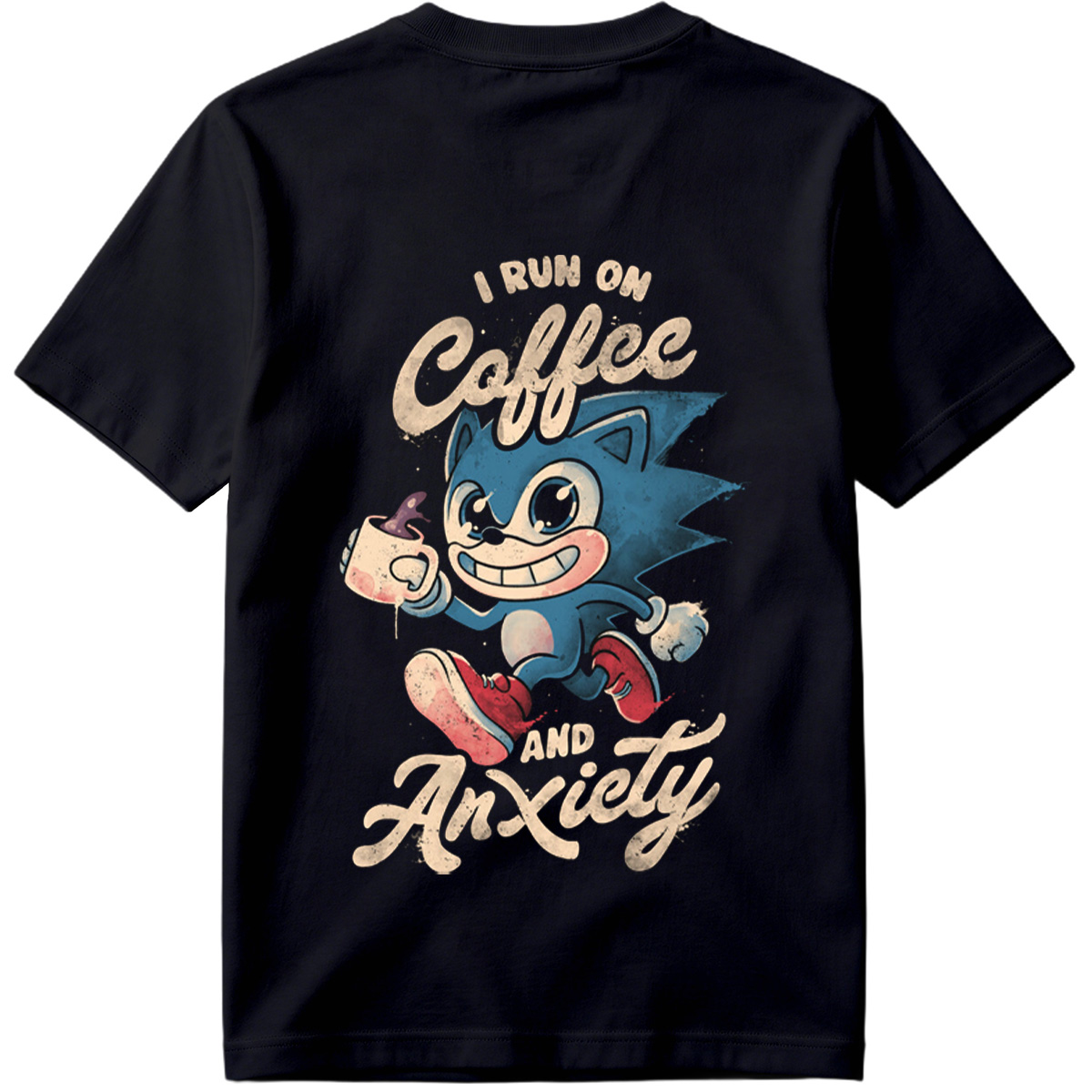 Sonic the Hedgehog: I Run on Coffee and Anxiety - Tee
