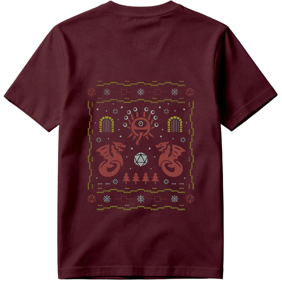 D&D Holiday Dragon & Eye of Vecna Sweater - Tee