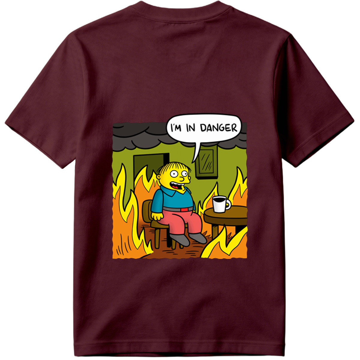 Simpsons Character in Burning Room - Tee