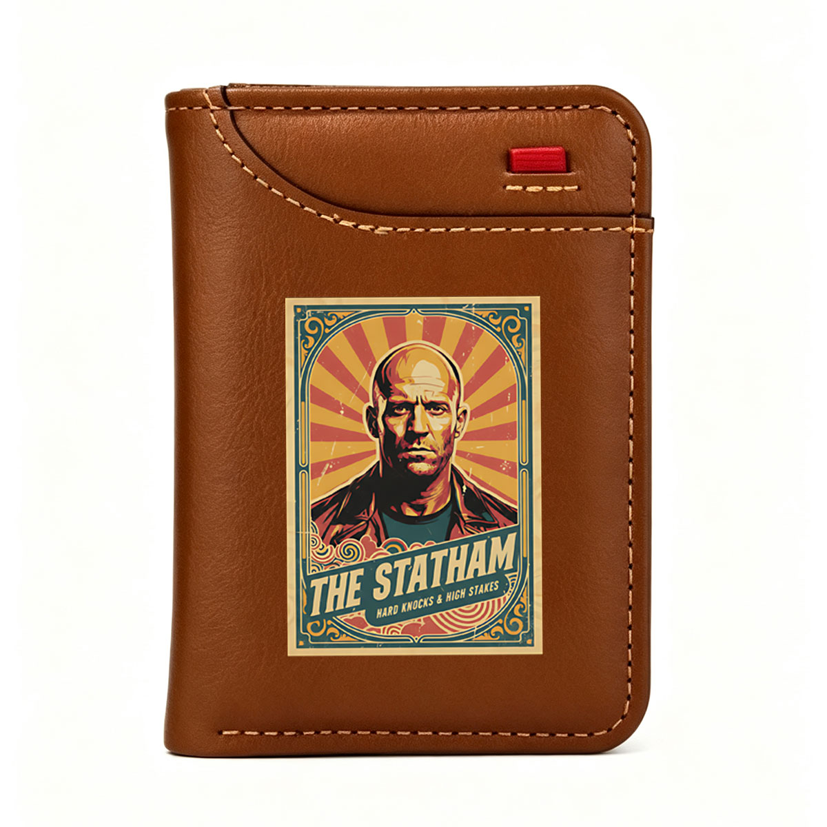 The Statham: Hard Knocks & High Stakes - Jason Statham Action Poster - Vertical Style Wallet