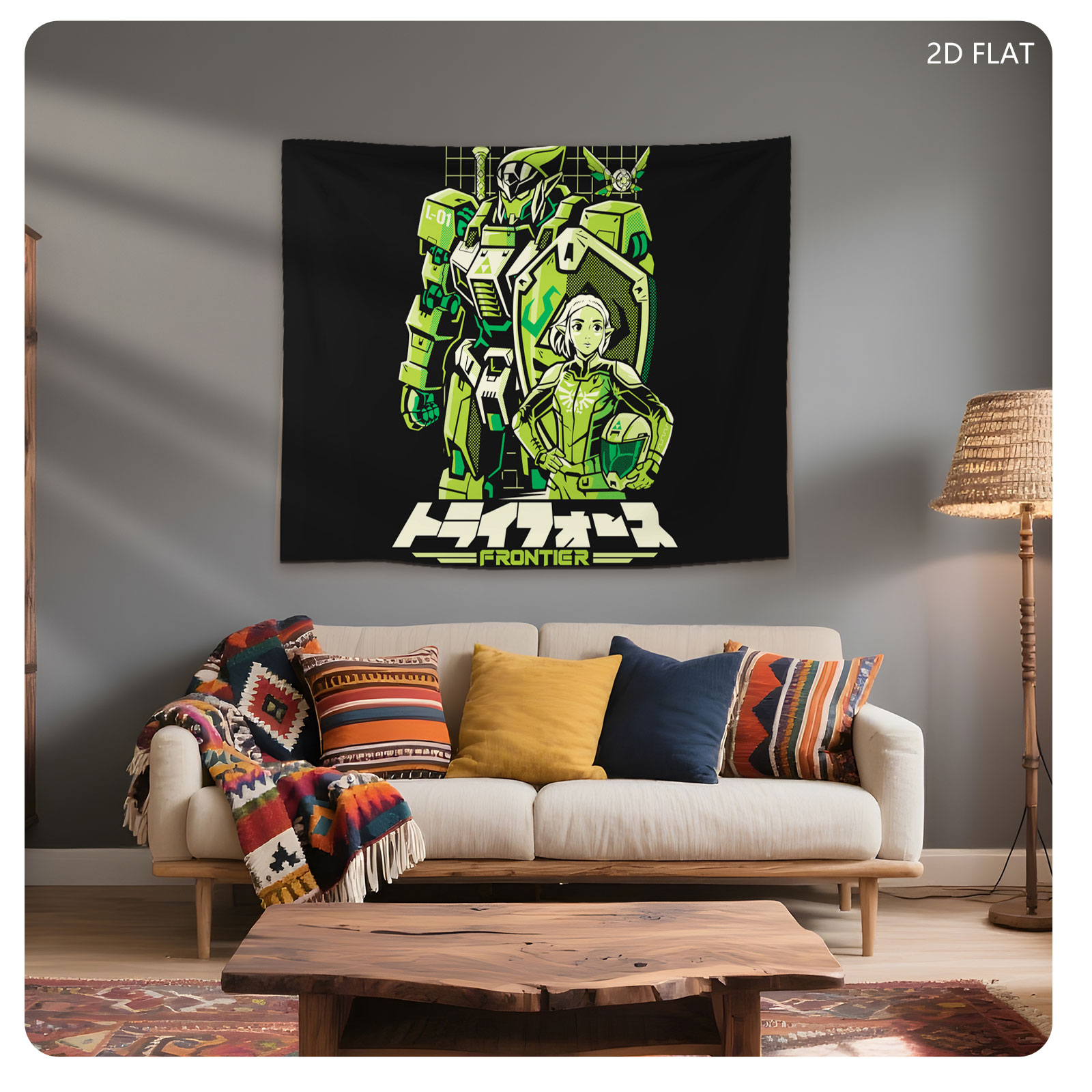Transformers Frontier: Link and Zelda in Mecha Armor - Tapestry