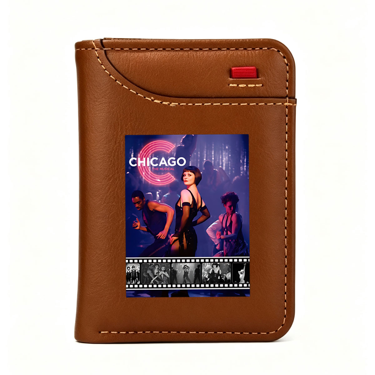 Chicago: The Musical – Velma Kelly, Billy Flynn, and Roxie Hart in a Glittering Jazz Age Drama - Vertical Style Wallet