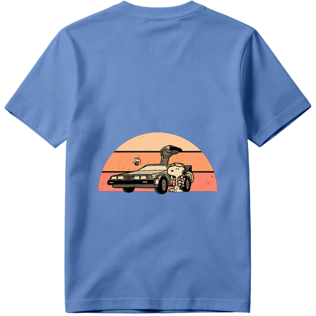 Snoopy and Woodstock in a DeLorean - Tee