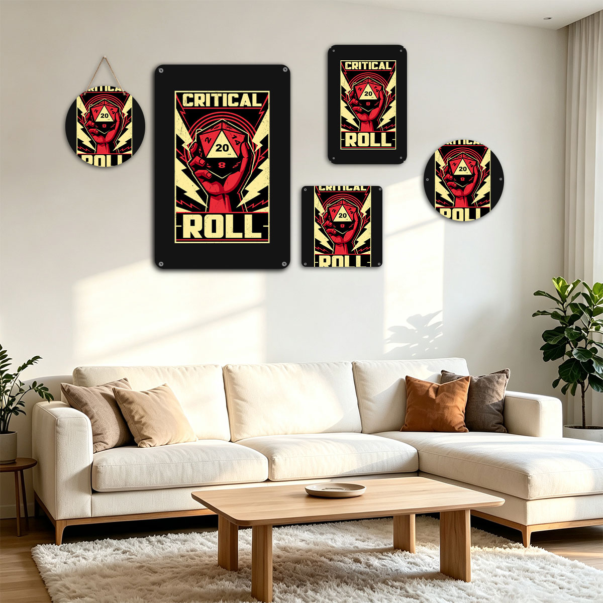 Critical Roll: D20 Dice Hand Poster - painting