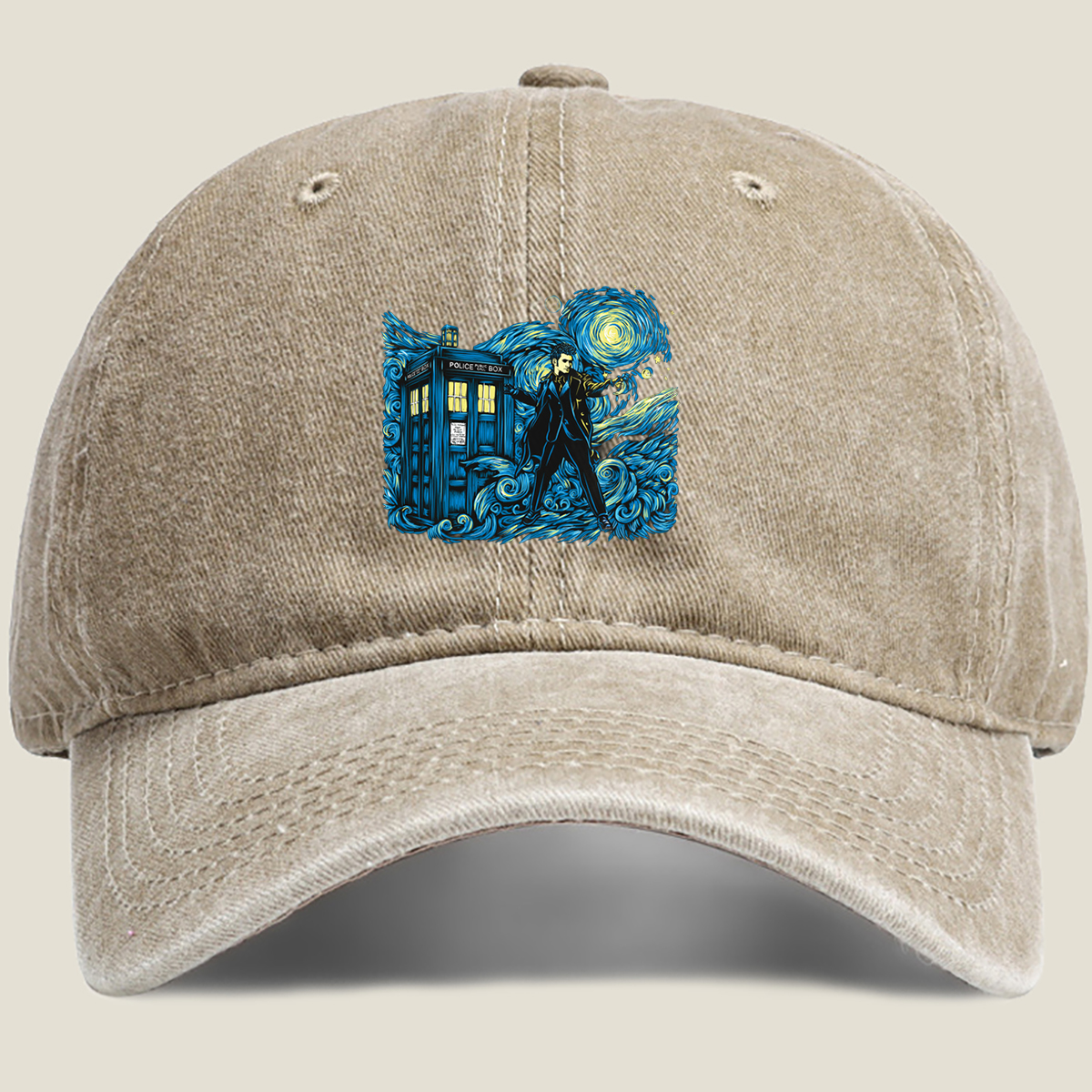 Doctor Who: TARDIS and the Time Lord - Washed Denim - Baseball Cap
