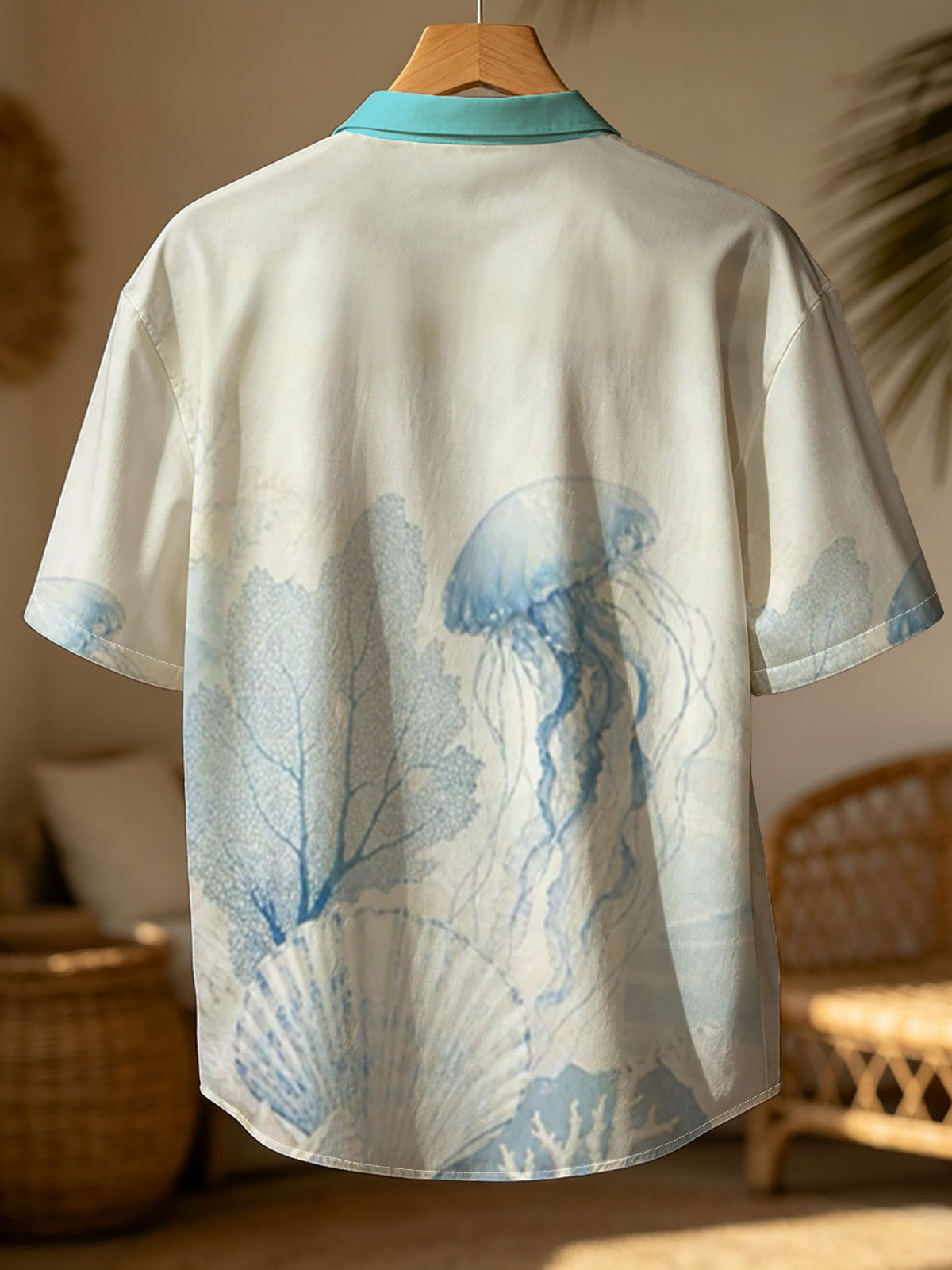 Underwater Serenity with Jellyfish and Seashells -  Shirt