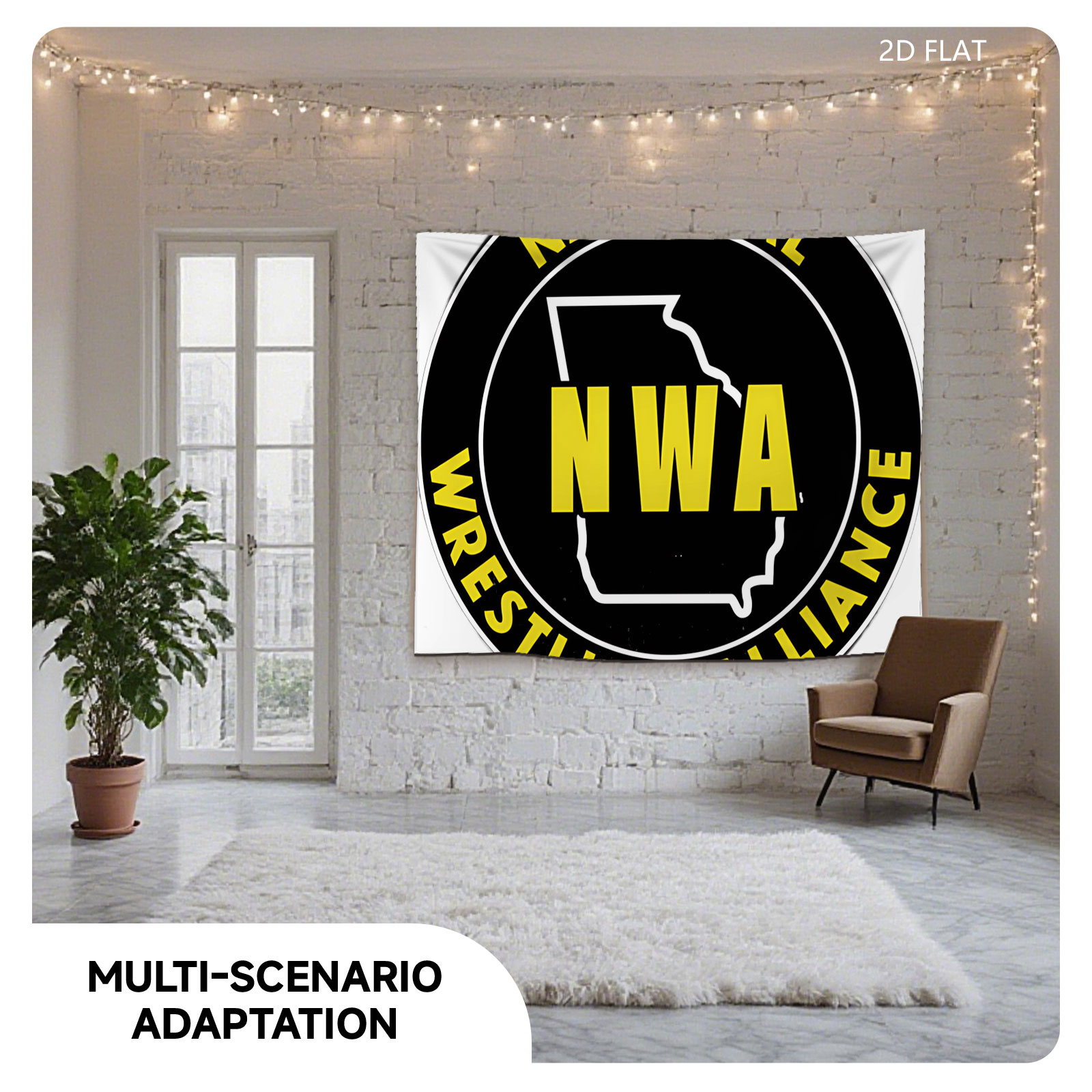 NWA National Wrestling Alliance Logo - Tapestry