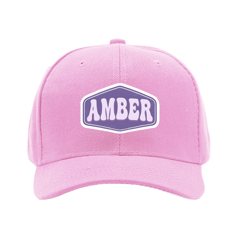 1pc New Baseball Cap with Amber Logo Print Unisex Adjustable Hat for Outdoor Activities and Casual Wear Suitable for Adults and Teens
