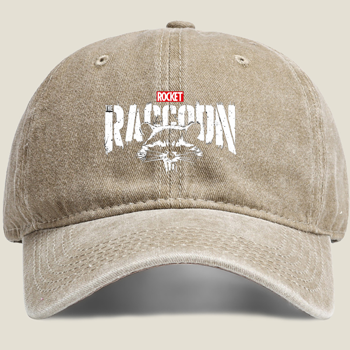 Rocket Raccoon - Washed Denim - Baseball Cap