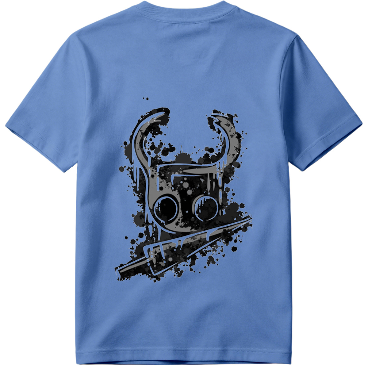 Gas Mask with Horns and Knife - Tee