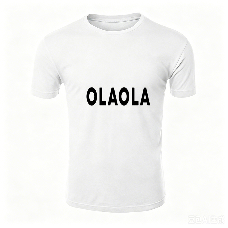 Unisex Classic T-Shirt with OLAOLA Graphic Print - Casual Wear for Daily Life, Travel, and Outdoor Activities - Suitable for Men and Women Seeking Comfortable and Stylish Basic Tees