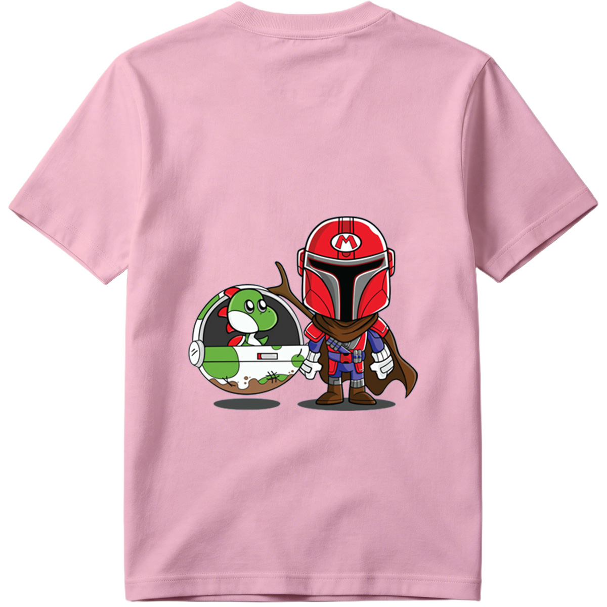 Mario Mandalorian with Yoshi in Space Pod - Tee
