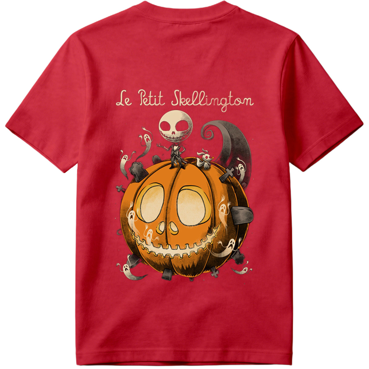 Le Petit Skellington: Jack Skellington and Zero on a Giant Pumpkin - Tee
