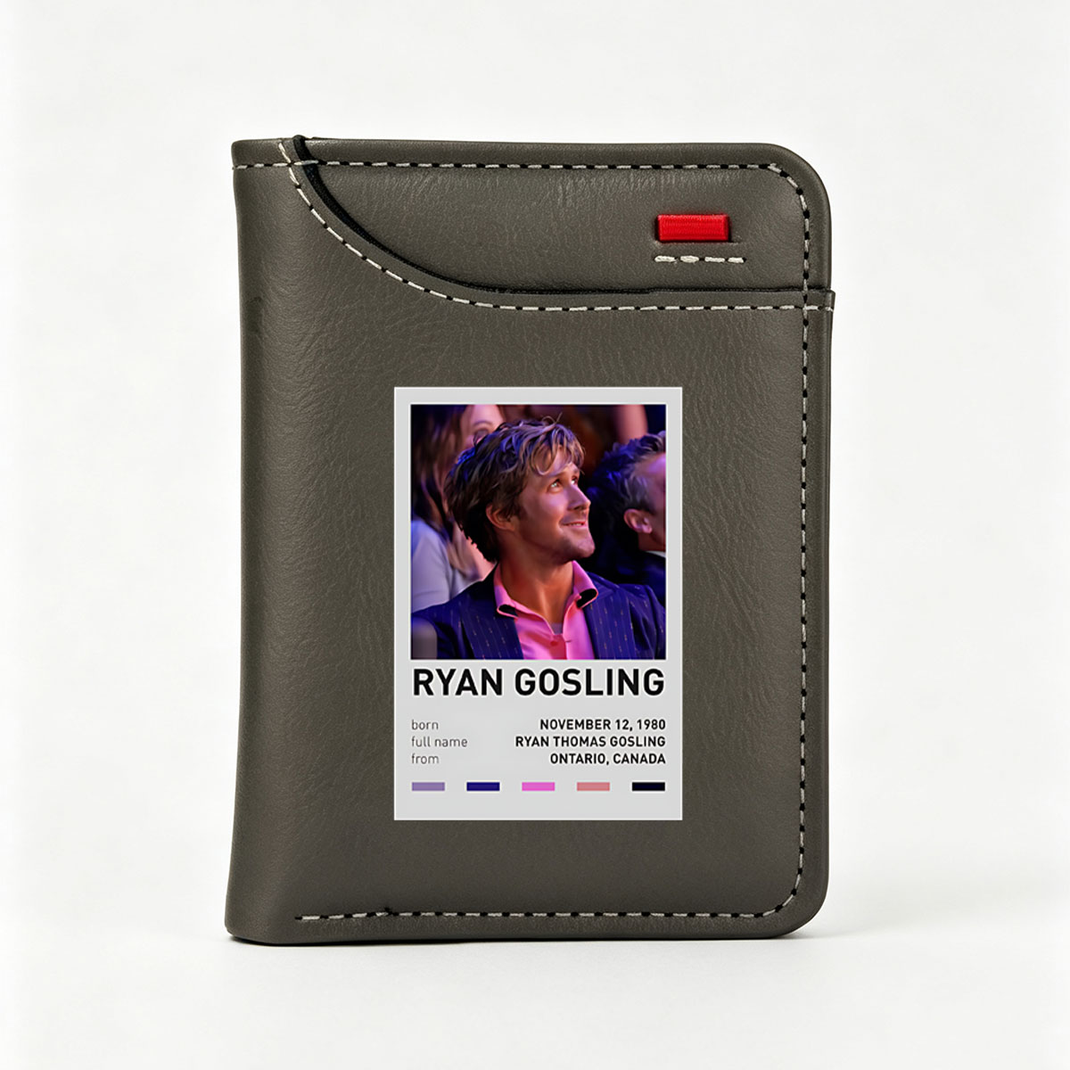 Ryan Gosling: Born November 12, 1980, Ryan Thomas Gosling from Ontario, Canada - Vertical Style Wallet