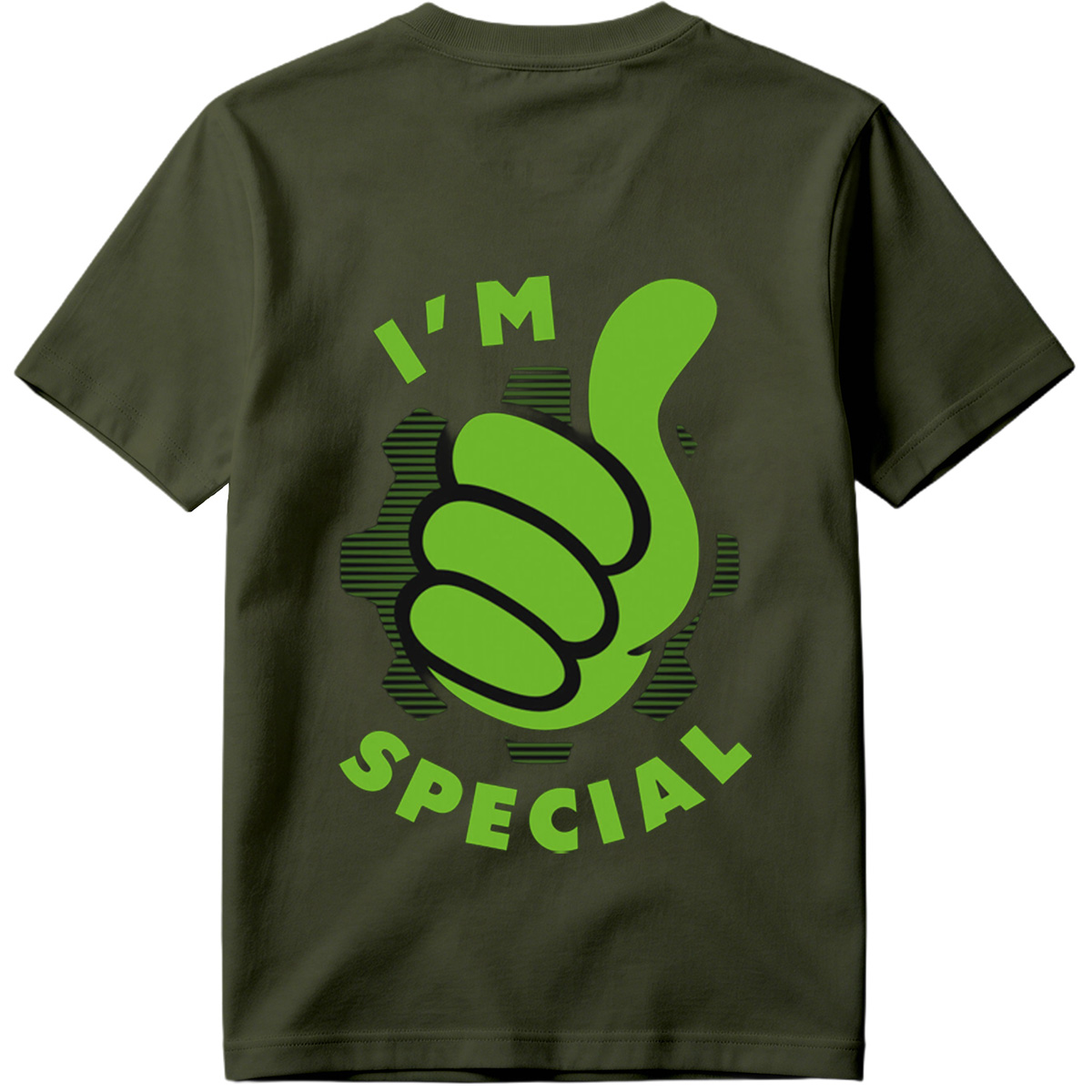 I'm Special - Green Thumbs Up Logo - Tee